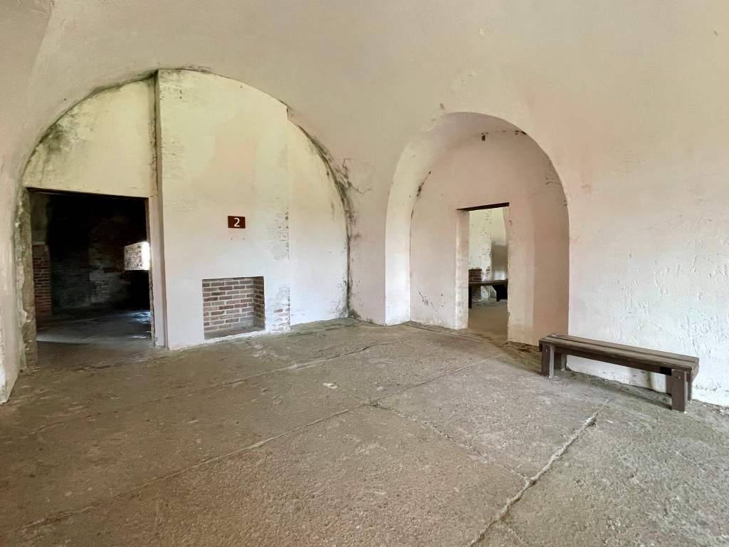 This is an officers’ living quarters inside Fort Pickens.